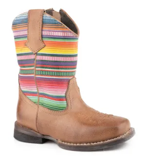 09-017-0914-3240TA Roper Toddler Cora Serape Tan/ Serape Leather