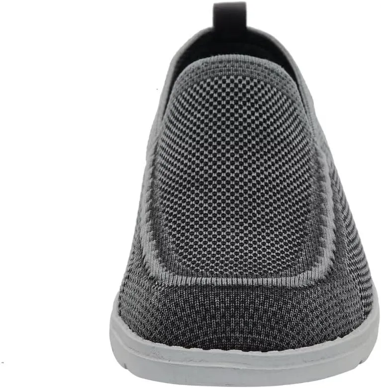 1TAZERO Men Wide Width Slip On Shoes Loafer with Arch Support Insoles Men Casual Shoes for Plantar Fasciiti with Arch Support