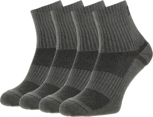281Z Military Cotton Micro Crew Boot Socks - Cushioned Sole - Moisture Wicking - Odor Resistant (Foliage Green)