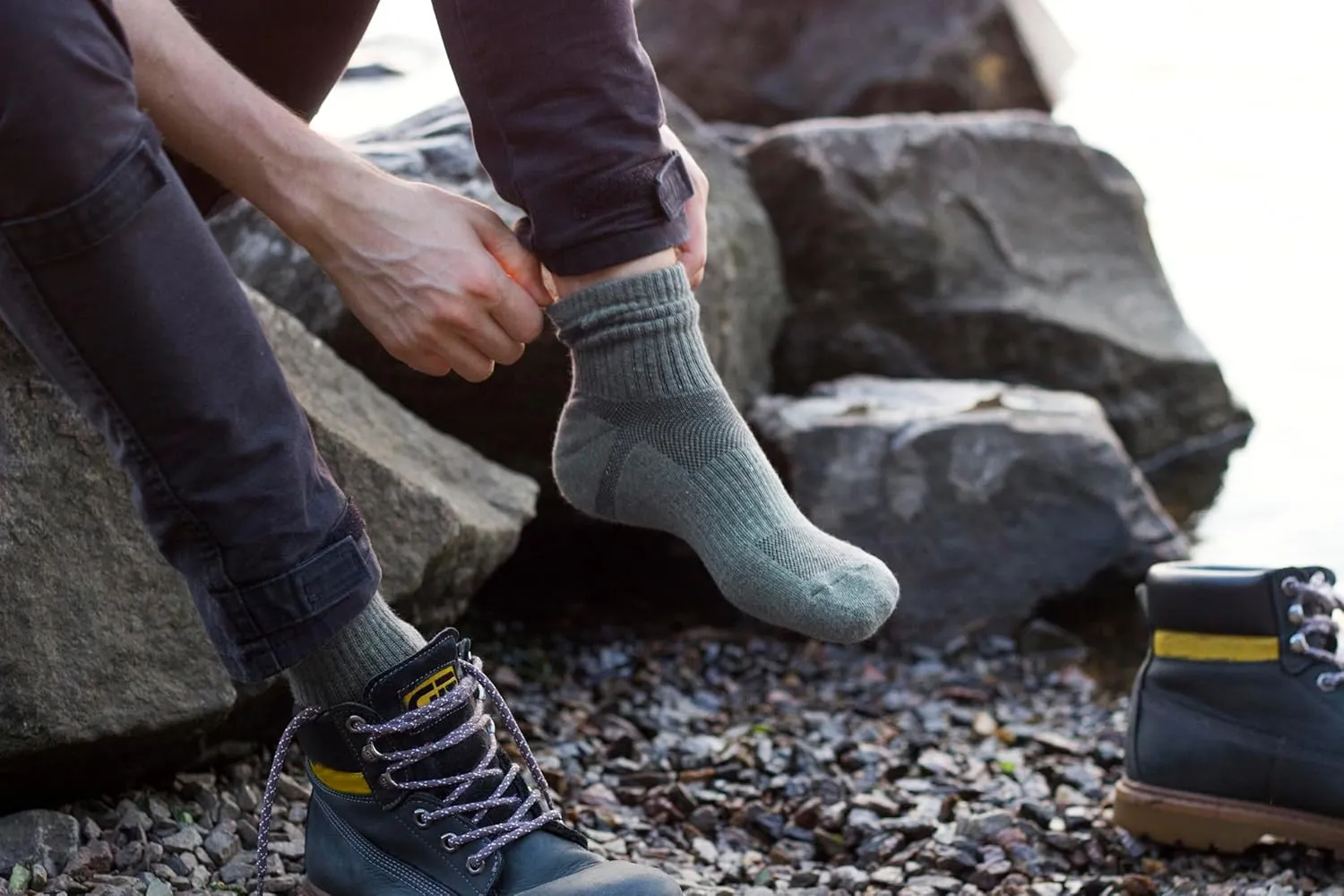 281Z Military Cotton Micro Crew Boot Socks - Cushioned Sole - Moisture Wicking - Odor Resistant (Foliage Green)