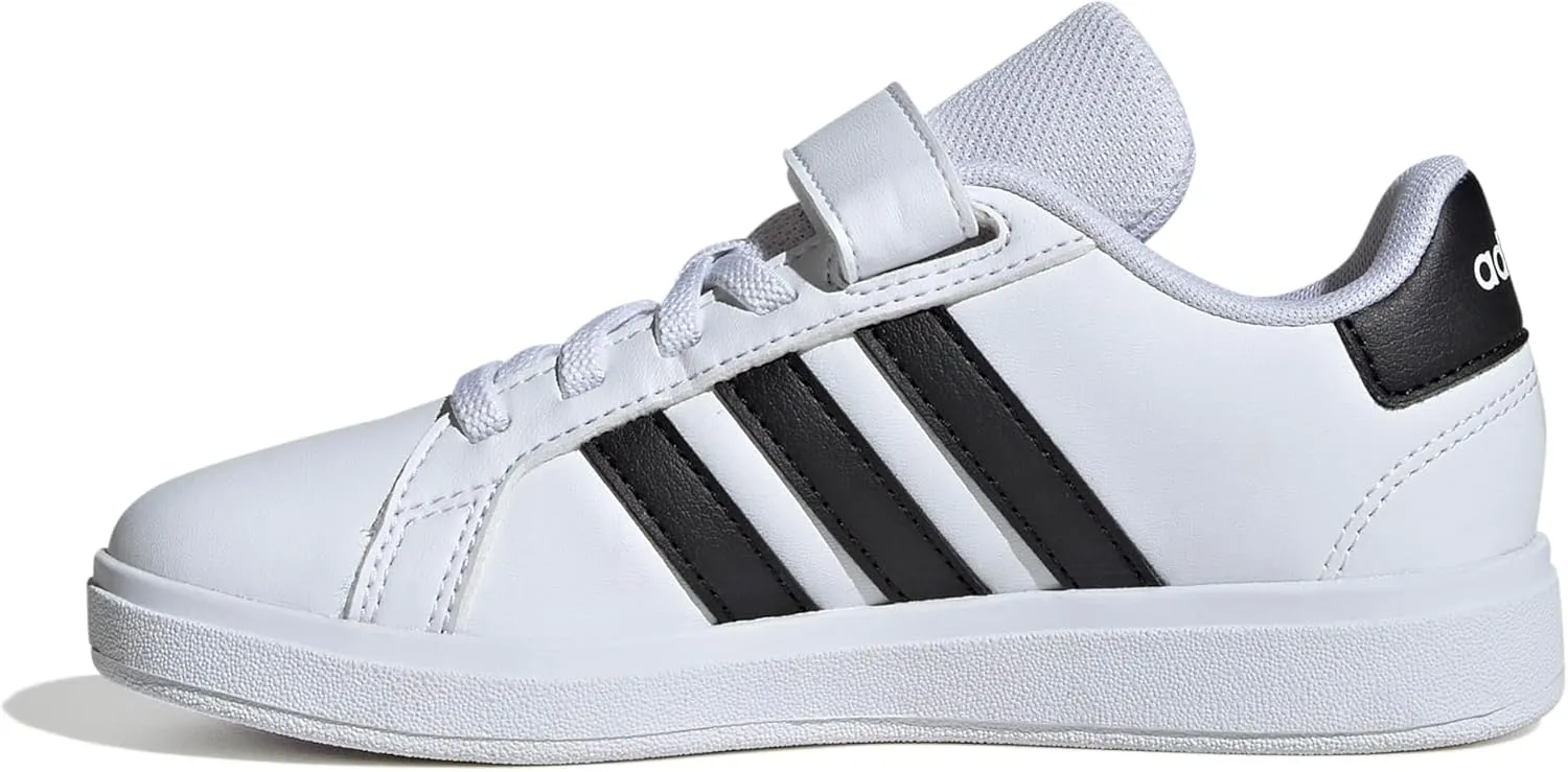 adidas Grand Court 2.0 Kids Sneaker for Unisex-Child, White, 17.0 cm