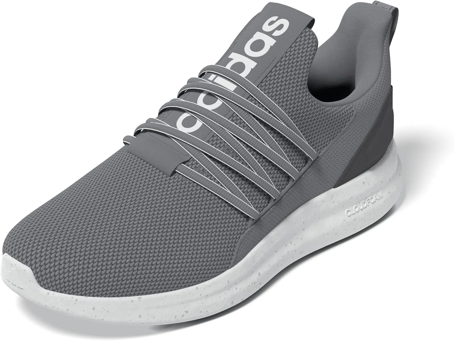 adidas Men's Lite Racer Adapt 7.0 Sneaker, Grey/White/Grey, 12