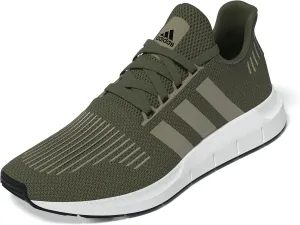 adidas Men's Swift Run 1.0 Sneaker, Olive Strata/Blanch Cargo/White, 11