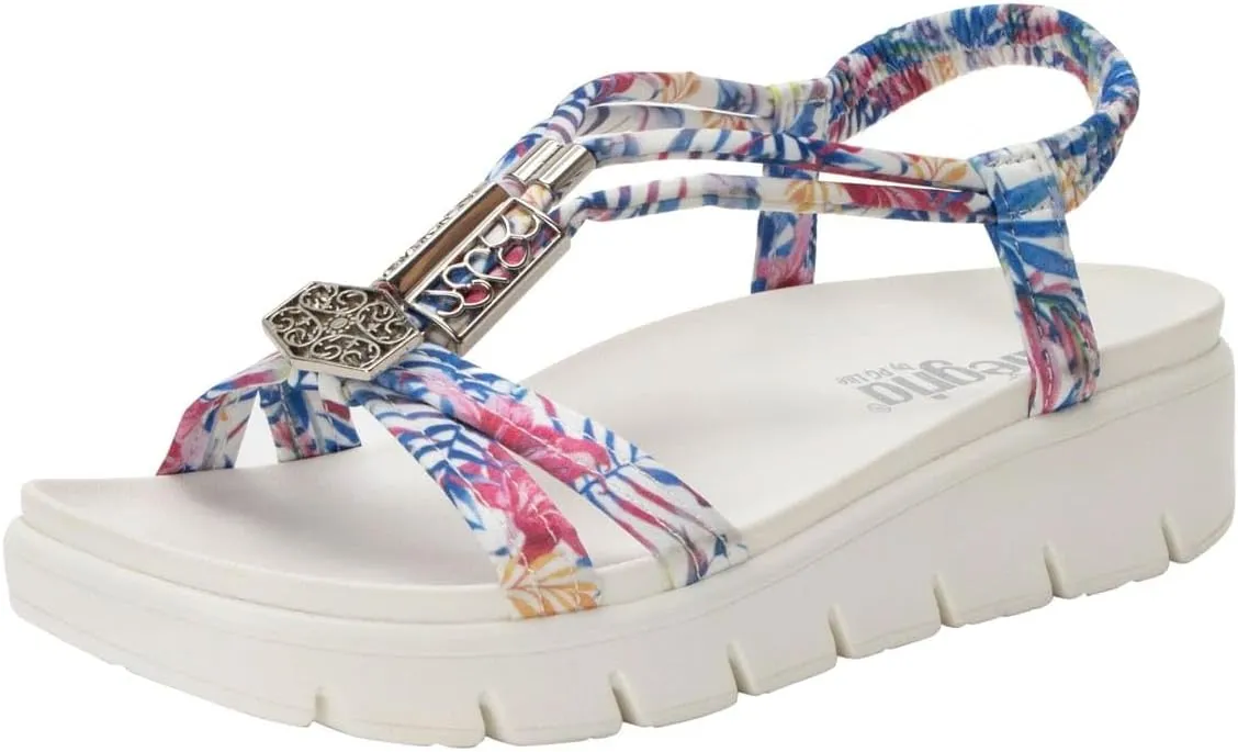 Alegria by PG Lite Women's Roz Tropic Platform Sandal Slide, 9