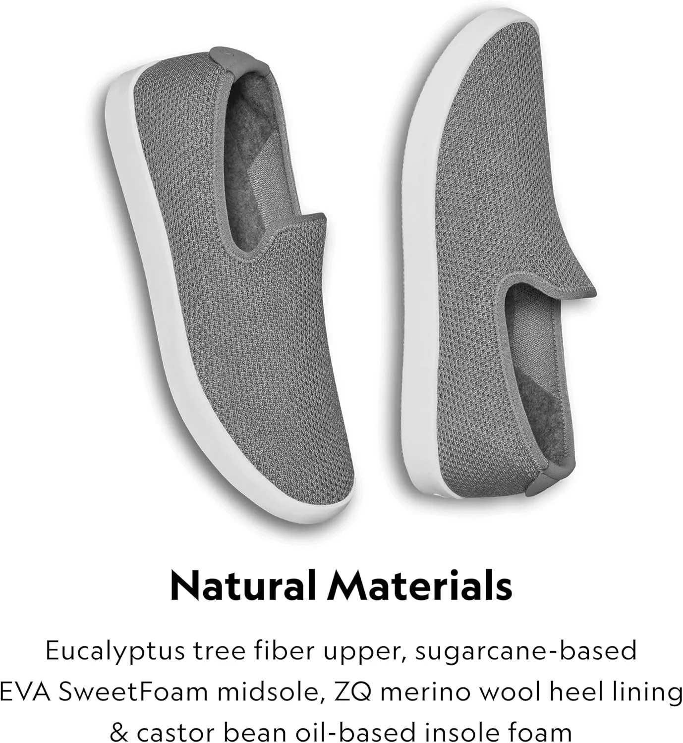 Allbirds Men’s Tree Loungers Everyday Slip-On Sneakers, Machine Washable Shoe Made with Natural Materials