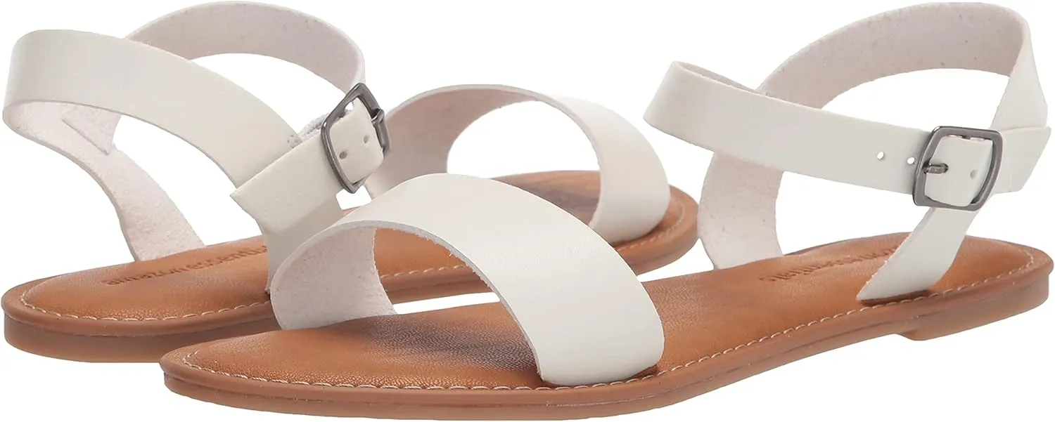 Amazon Essentials Women's Two Strap Buckle Sandal