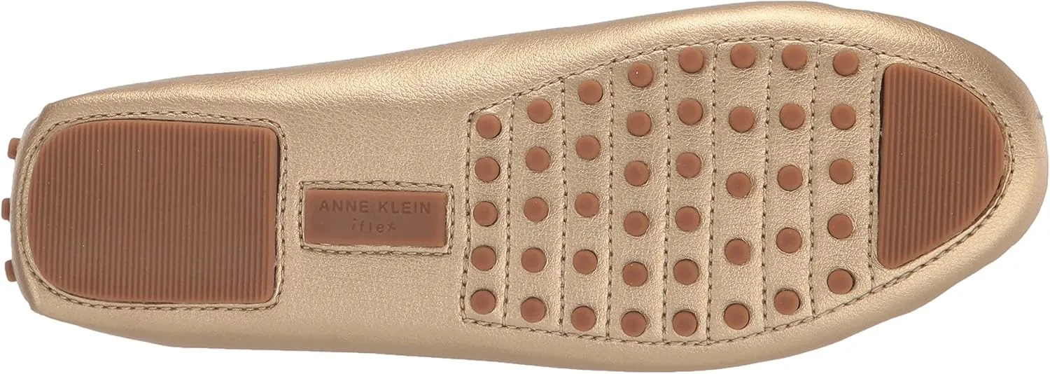 Anne Klein Womens Chrystie Faux Leather Driving Moccasins Moccasins