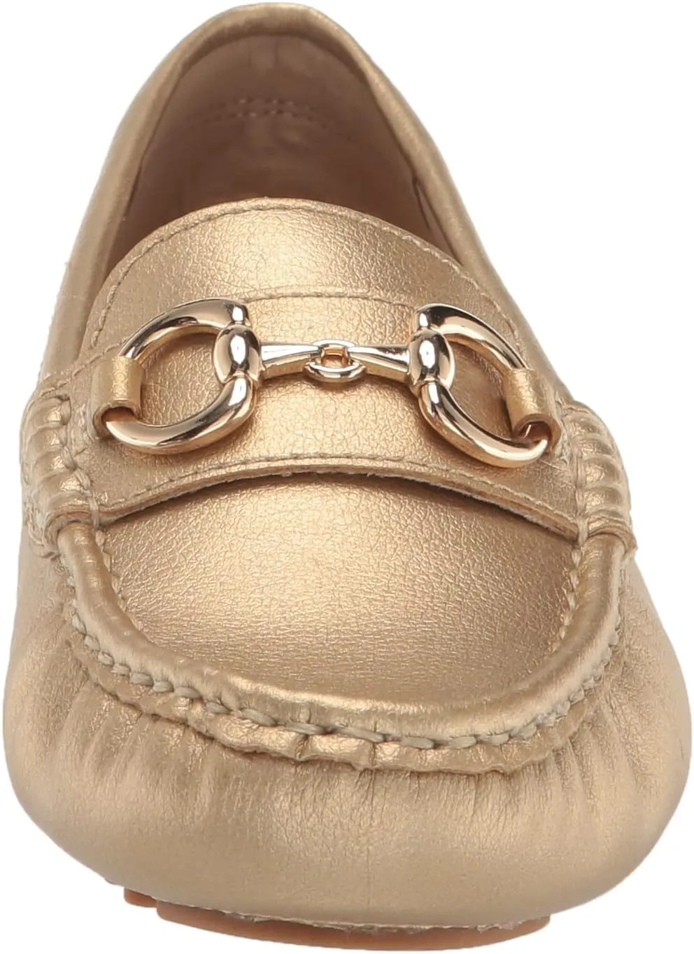 Anne Klein Womens Chrystie Faux Leather Driving Moccasins Moccasins