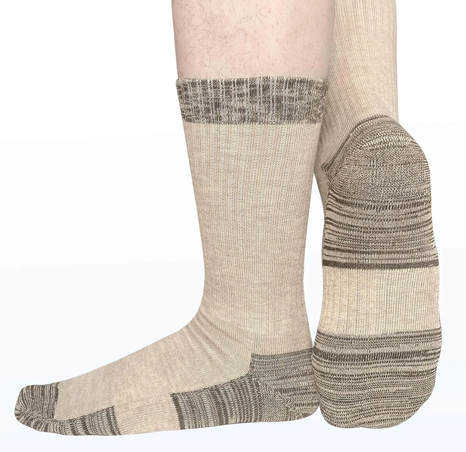 APTYID Men's Moisture Wicking Cushioned Crew Work Boot Socks (4-6 Pairs)