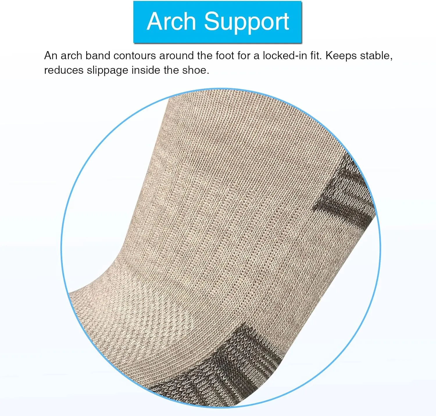 APTYID Men's Moisture Wicking Cushioned Crew Work Boot Socks (4-6 Pairs)