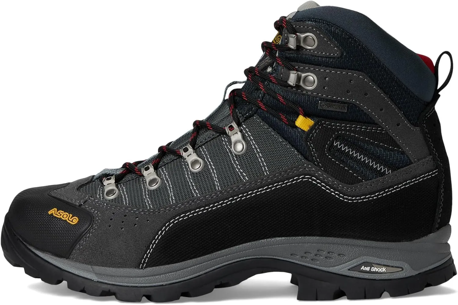 ASOLO Men's DRIFTER I EVO GV Water-Resistant mm 1.6-1.8 mm Suede Cordura Breathable Cushioned Hiking Boots | Rubber Cap