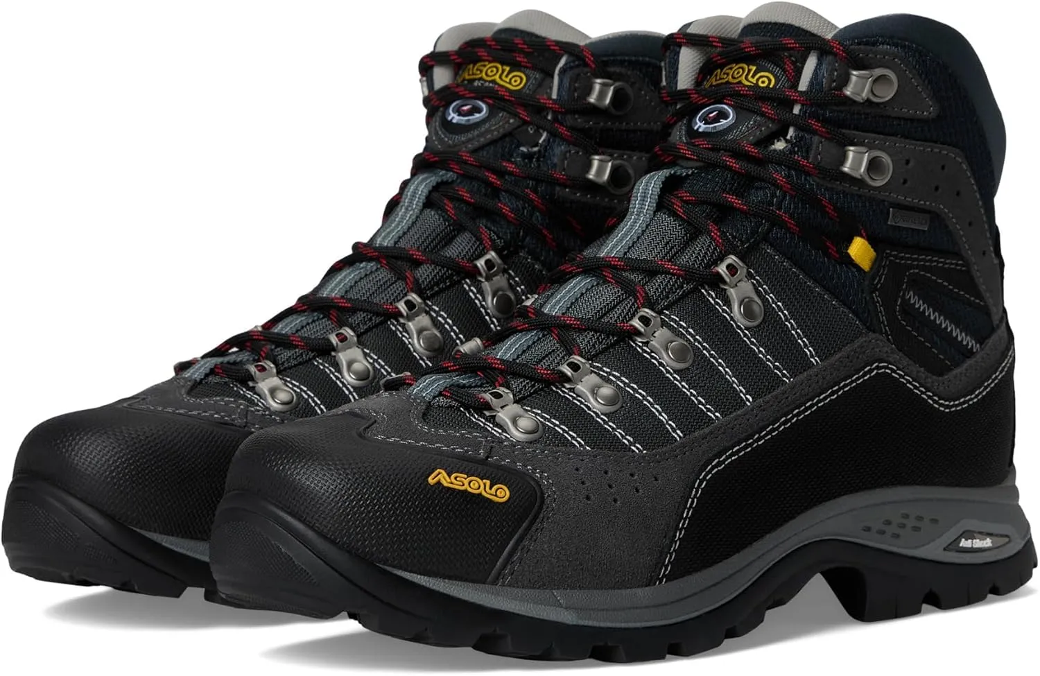 ASOLO Men's DRIFTER I EVO GV Water-Resistant mm 1.6-1.8 mm Suede Cordura Breathable Cushioned Hiking Boots | Rubber Cap
