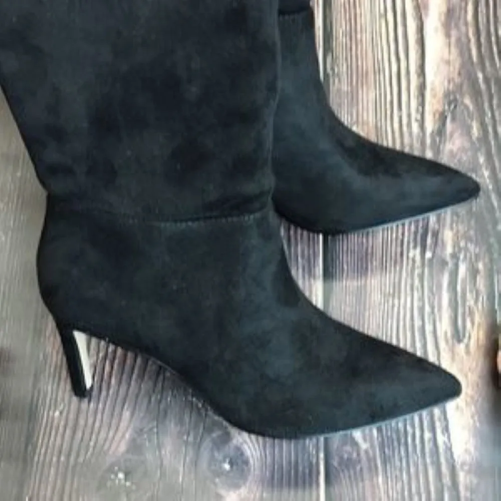 BCBGeneration Black Synthetic Fiber Boots 11