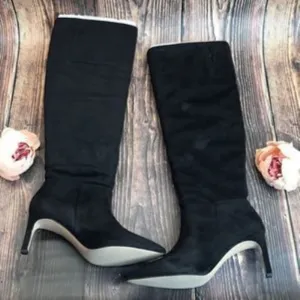 BCBGeneration Black Synthetic Fiber Boots 11