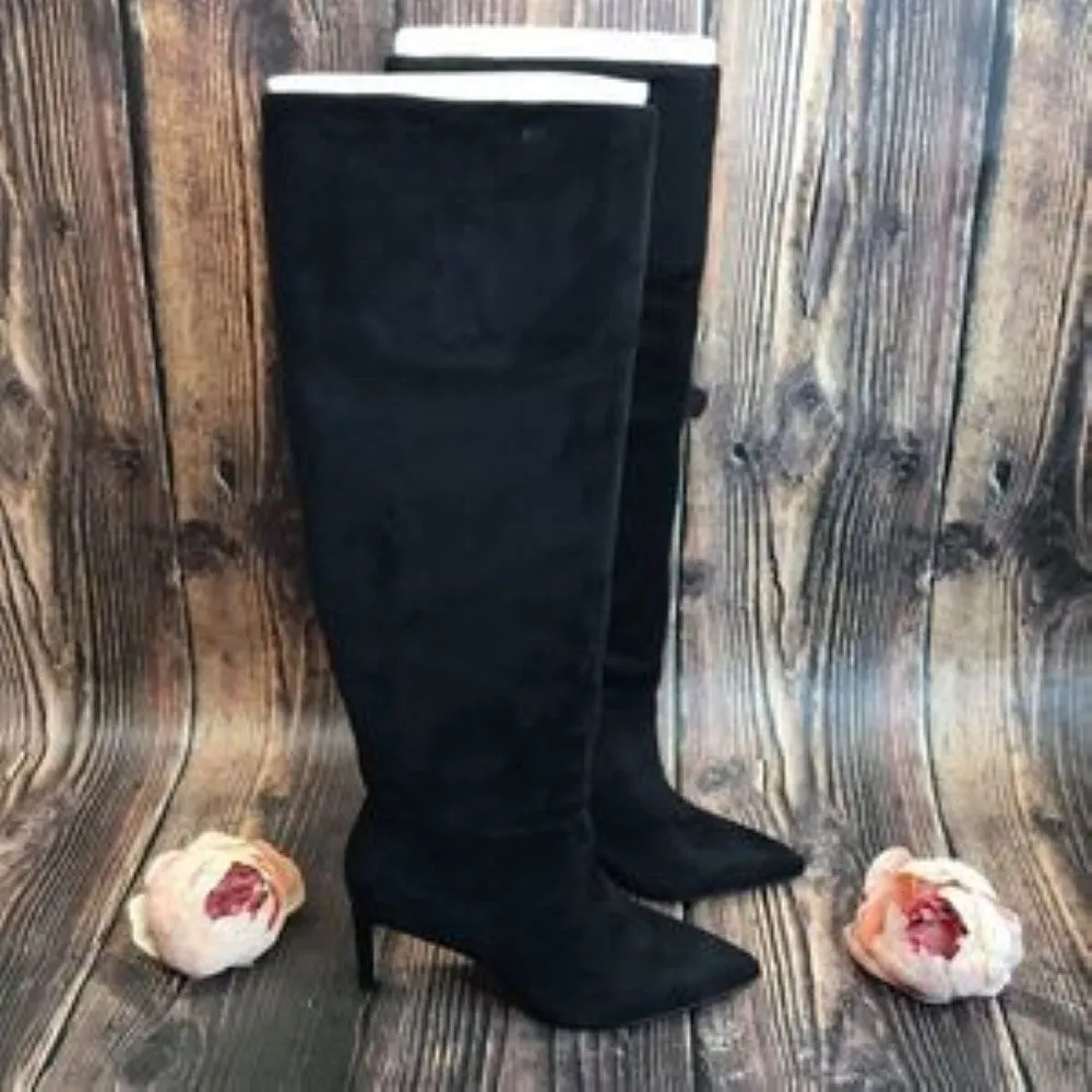 BCBGeneration Black Synthetic Fiber Boots 9.5