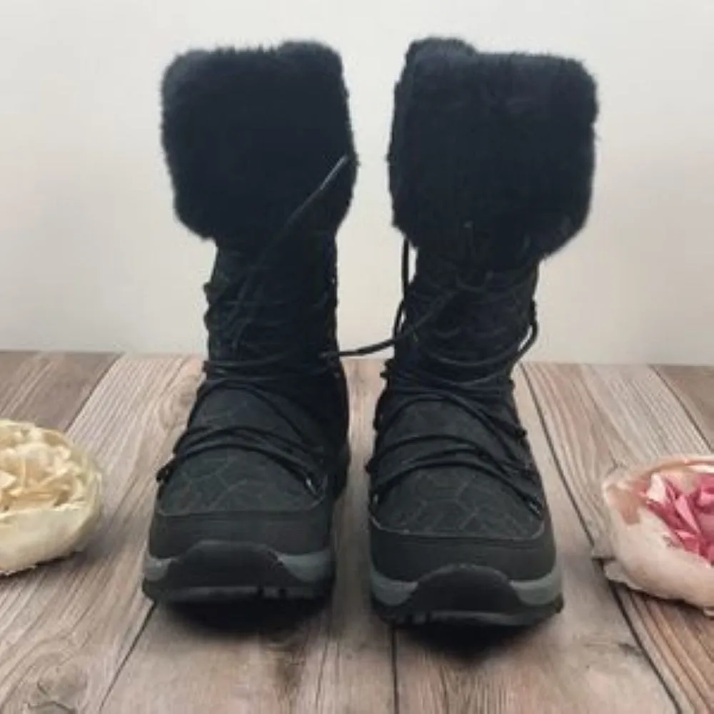 Bearpaw Grey Wool Fiber Boots 6M