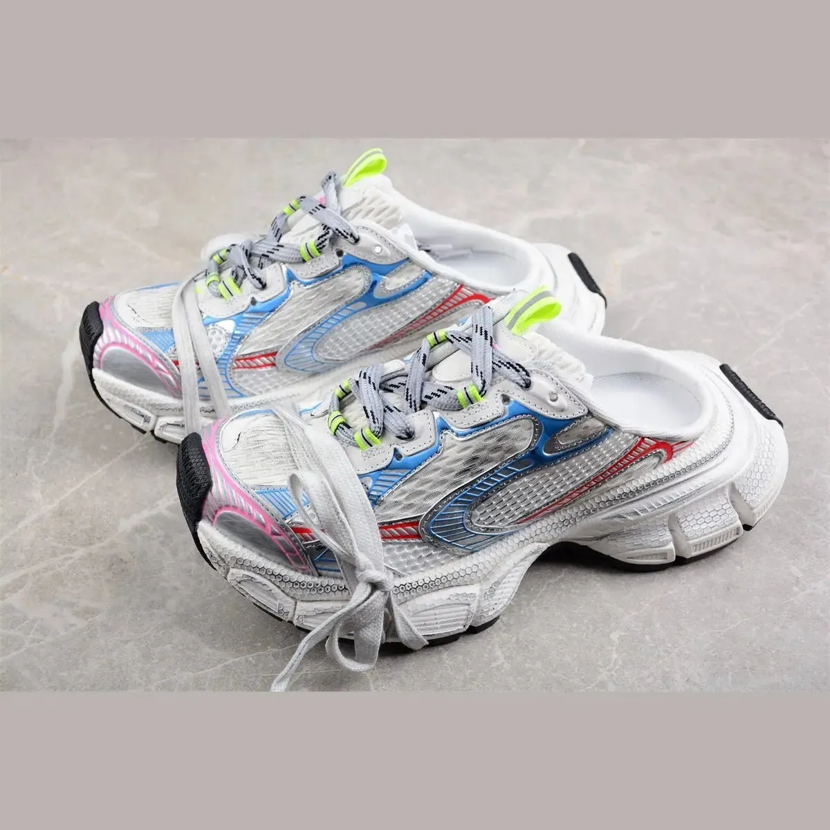 BEIGE BLUE RED MULE Client-approved BALENCIAGA Act now 3XL x
