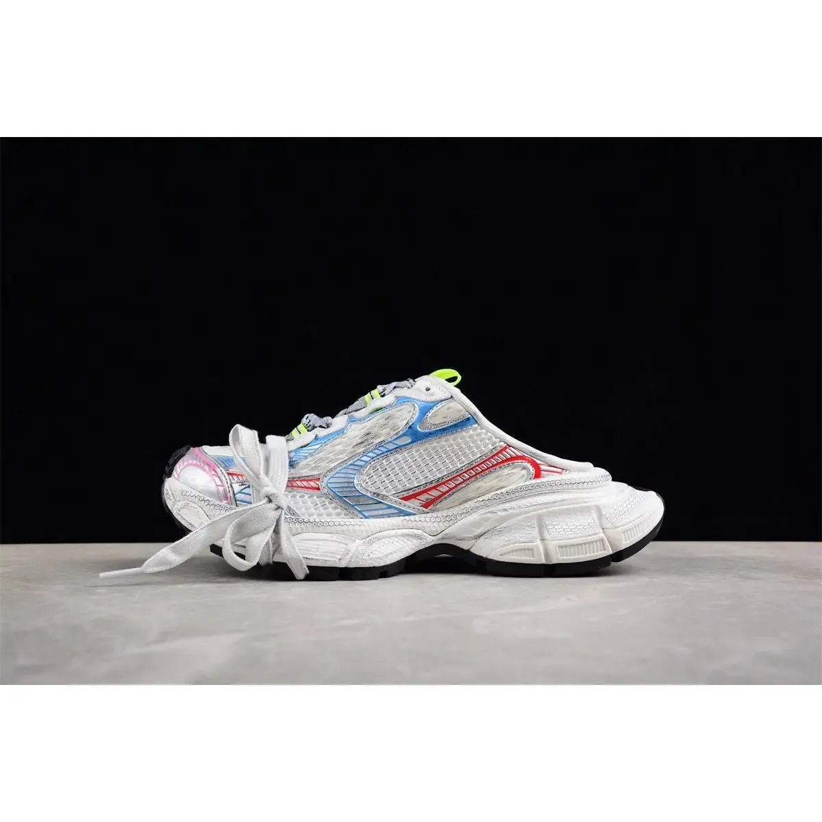 BEIGE BLUE RED MULE Client-approved BALENCIAGA Act now 3XL x