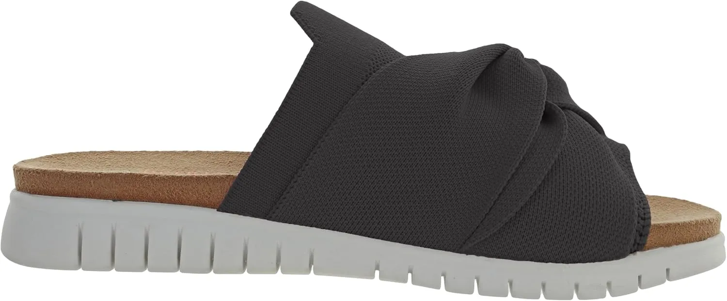Bernie Mev Women's Twist Sandal with Bow Embellishment