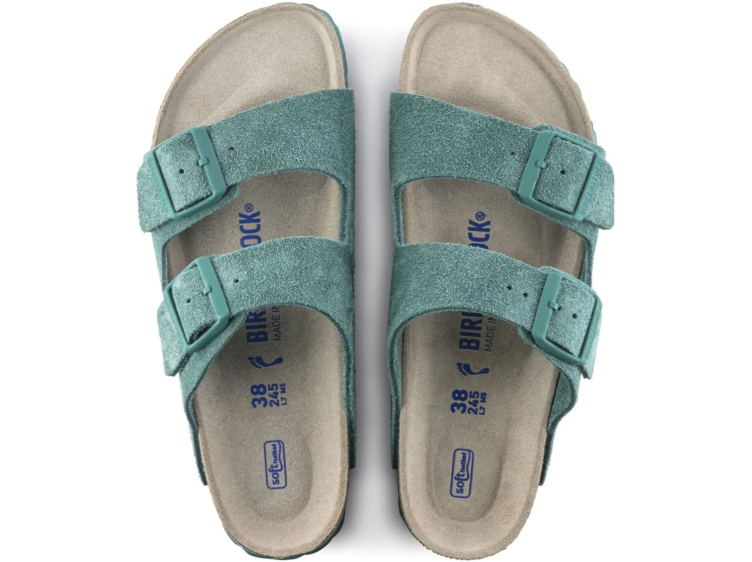 Birkenstock Arizona Sandal - Suede Teal