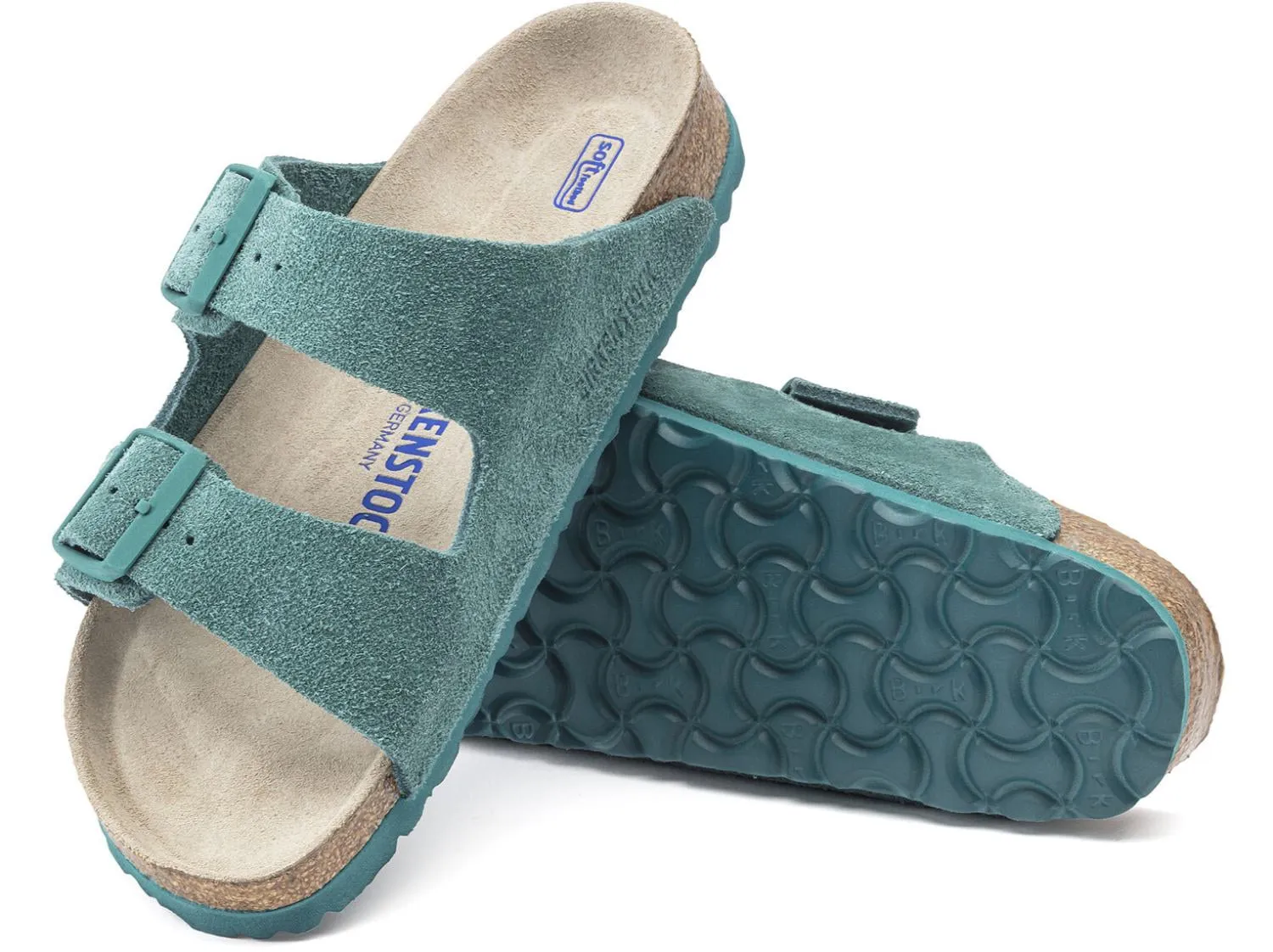 Birkenstock Arizona Sandal - Suede Teal