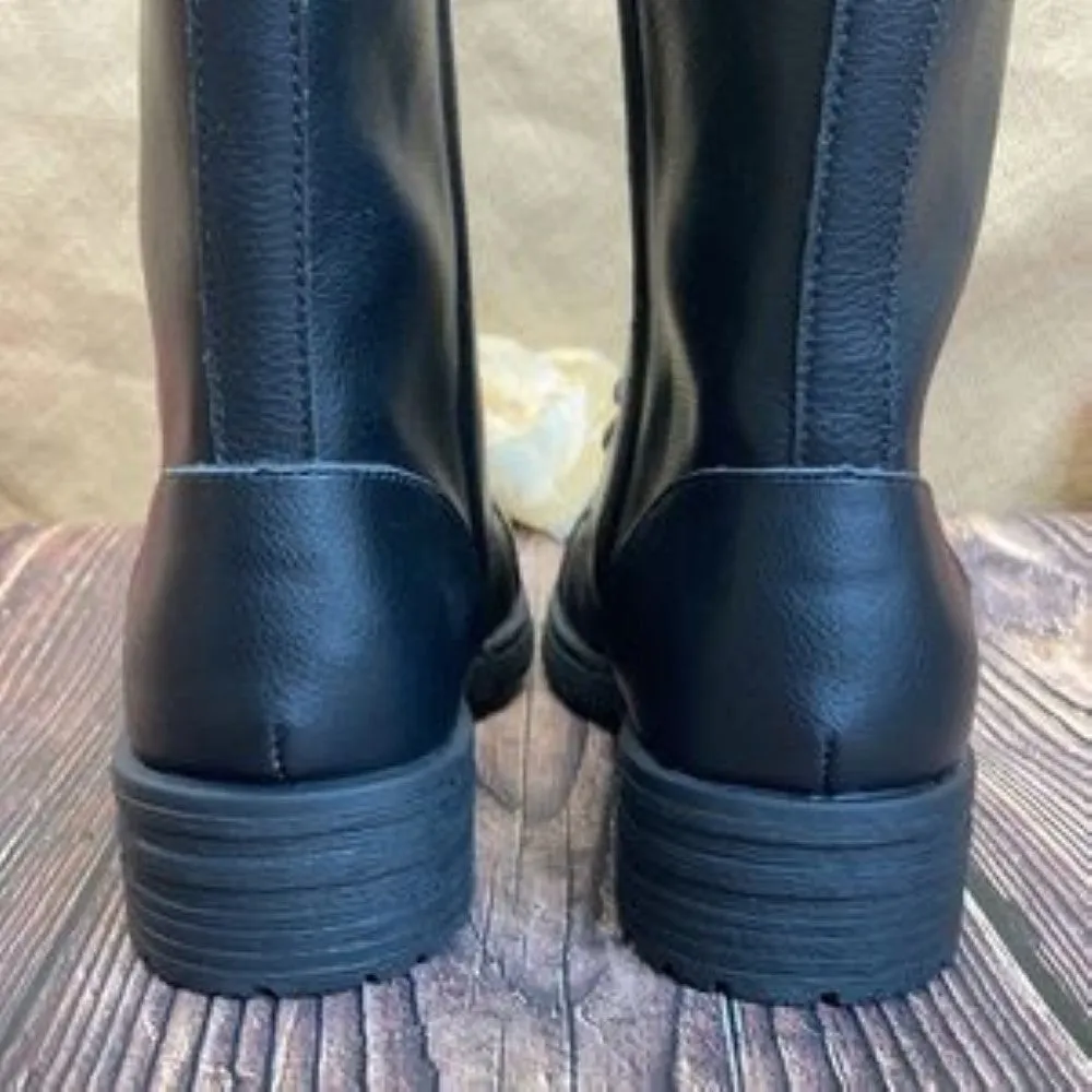 B.O.C. Black Carissa Lace Up Bootie 10