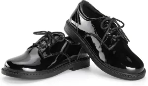 Boys Girls Dress Shoes Toddler Little Big Kid Oxford Shoes PU Leather School Uniform Wedding Loafer Flats White Black Brown Lace-Up Casual Comfort Classic Formal Slip-On Walking Outdoor Party