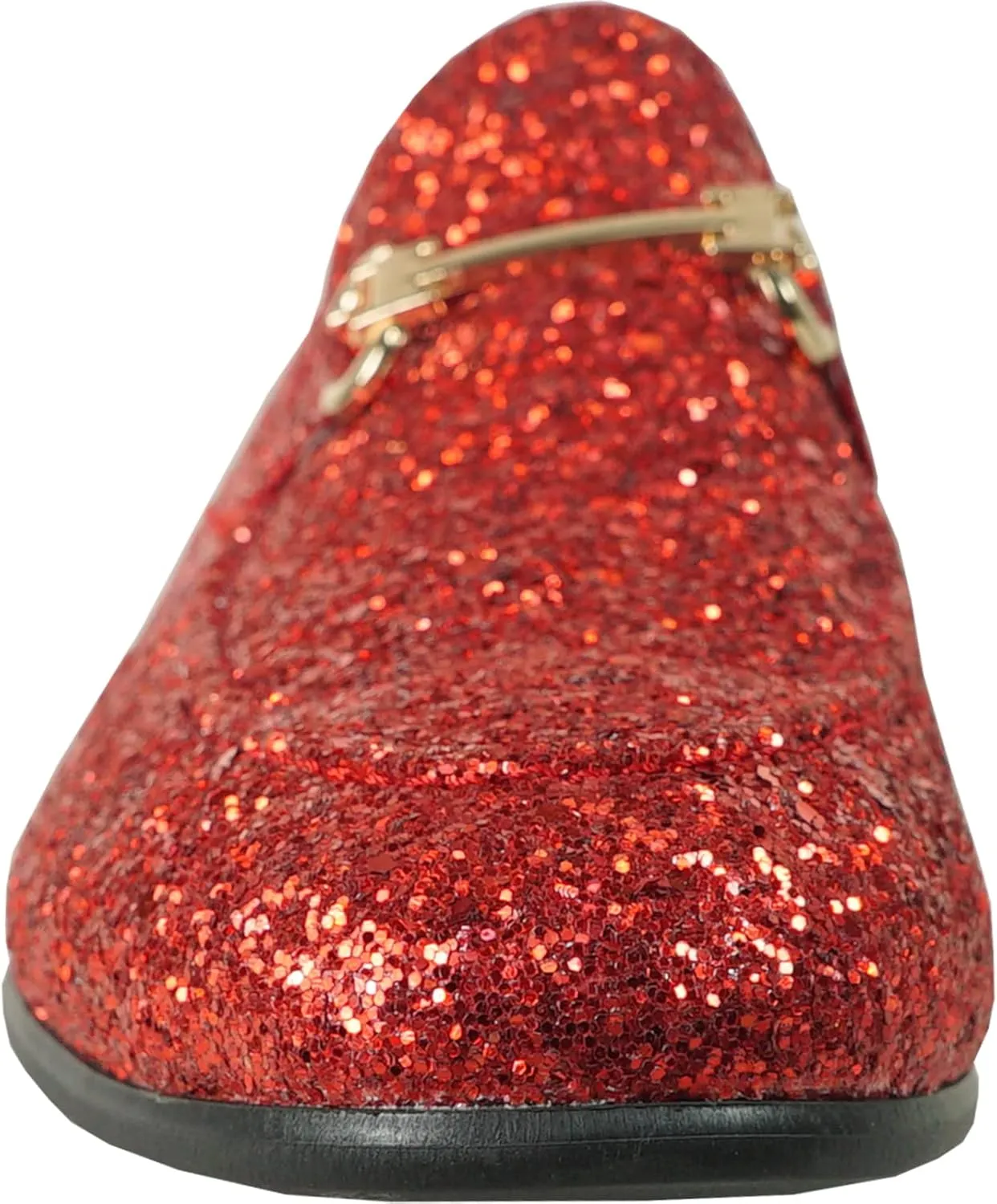 bravo! Men Dress Shoe Prom Slip-on Loafer Lace-up Oxford Cap Toe Metallic Glitter for Wedding Prom Black Blue Green Gold Pink Pewter Purple Silver Red