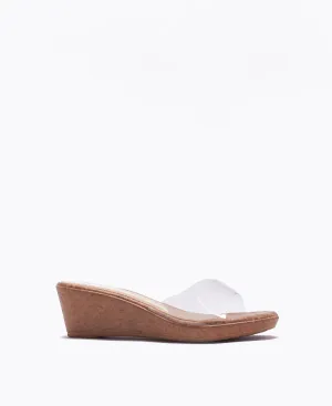 Brooke Wedge Heel Sandals - Pink