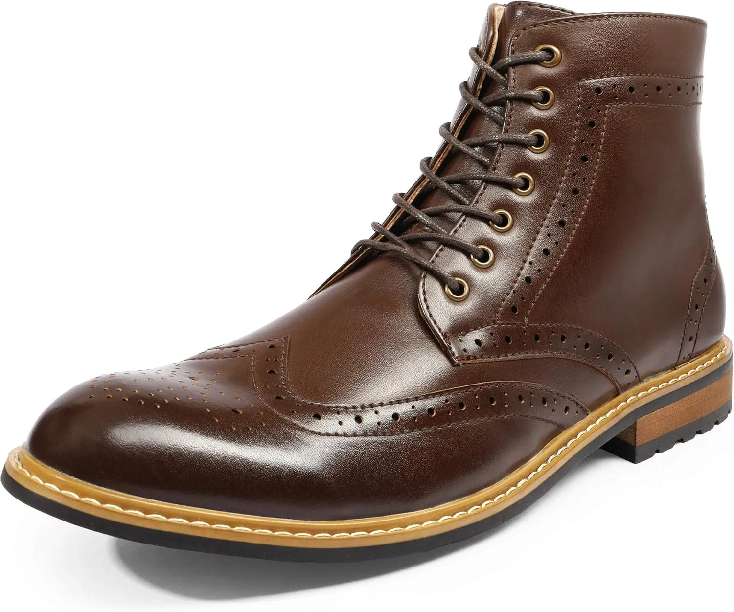 Bruno Marc Men's Dress Ankle Motorcycle Boots