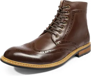 Bruno Marc Men's Dress Ankle Motorcycle Boots