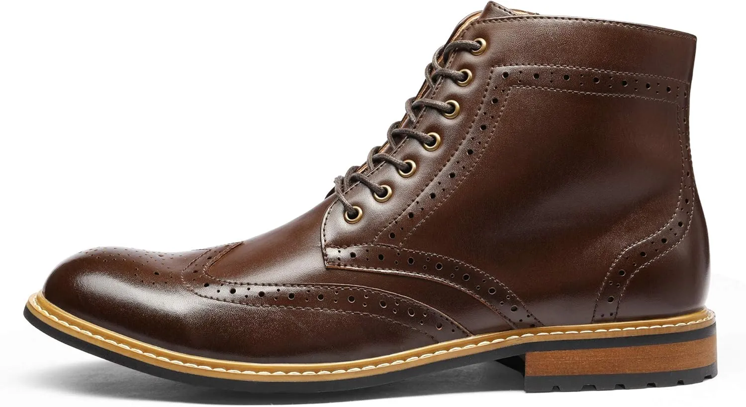 Bruno Marc Men's Dress Ankle Motorcycle Boots