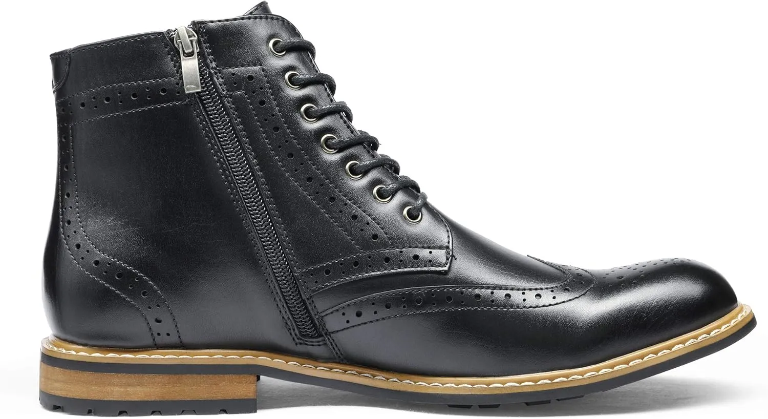 Bruno Marc Men's Dress Ankle Motorcycle Boots