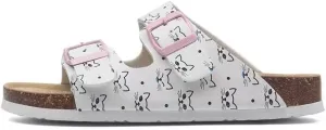 Buckle flat cork slippers summer men's and women's beach line button increase outdoor leisure slippers (Kitten, Adult, Women, 4.5, Numeric Range, US Footwear Size System, 9, Medium)