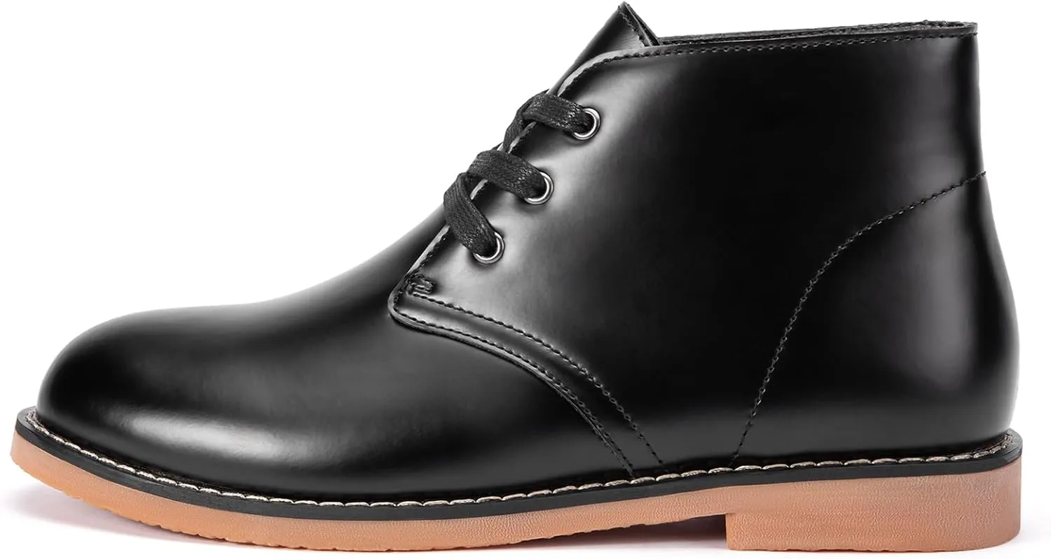 CAMEL CROWN Mens Classic Dress Chukka Boot Casual Leather Boot Ankle Comfortable