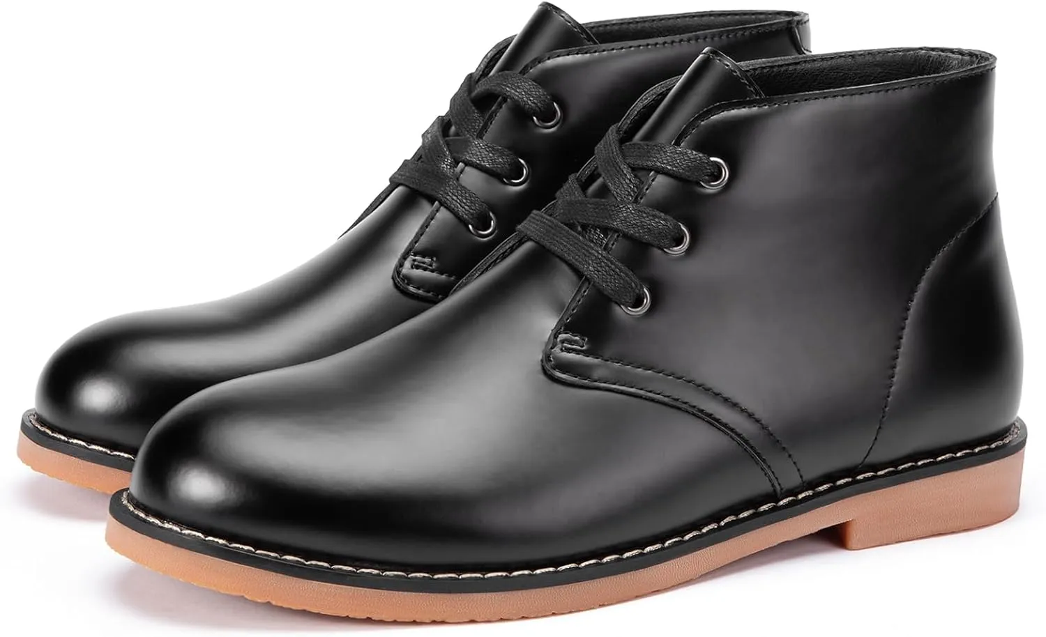 CAMEL CROWN Mens Classic Dress Chukka Boot Casual Leather Boot Ankle Comfortable