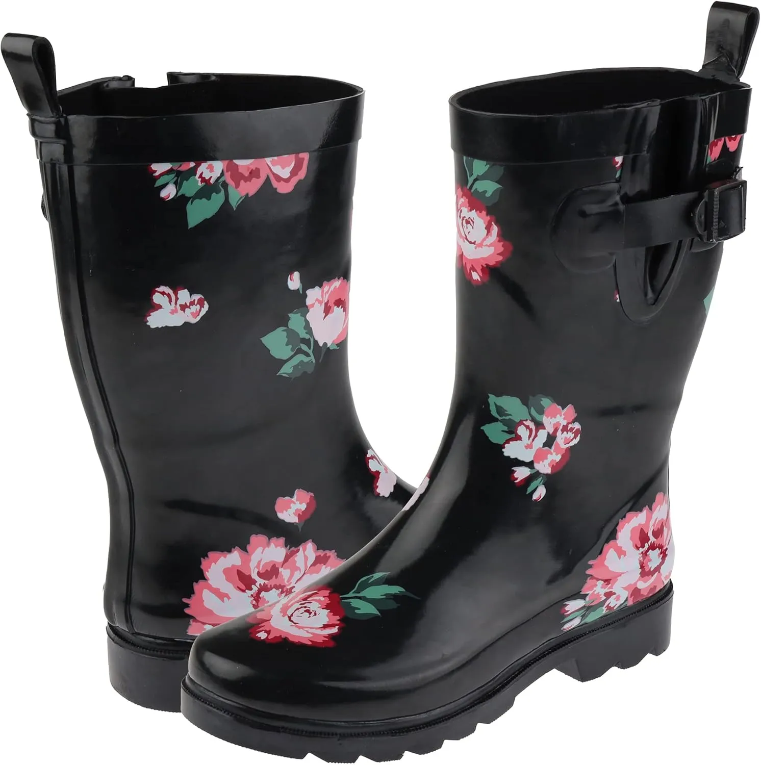 Capelli New York Ladies Mid-Calf Rubber Rain Boots