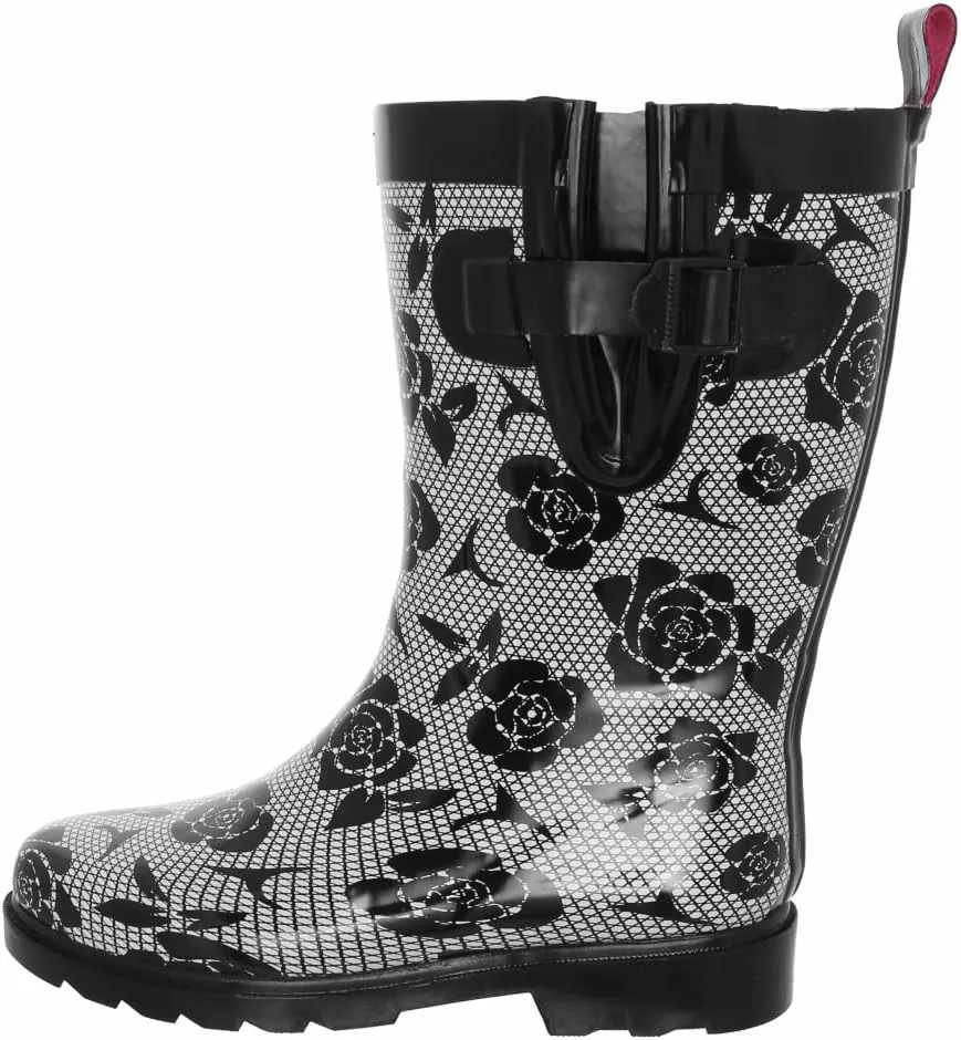Capelli New York Ladies Mid-Calf Rubber Rain Boots