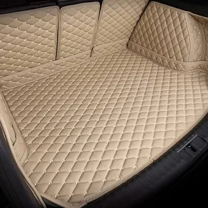 Car Boot Liner Mat for Suzuki Swift 2005-2012 Full Coverage Leather Car Boot Protector Waterproof Boot Liner Interior Accessories,E