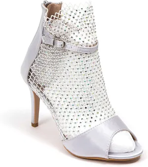 Chic ARIANA Glitter Mesh Shootie