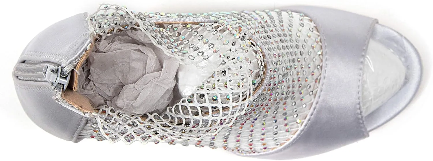Chic ARIANA Glitter Mesh Shootie