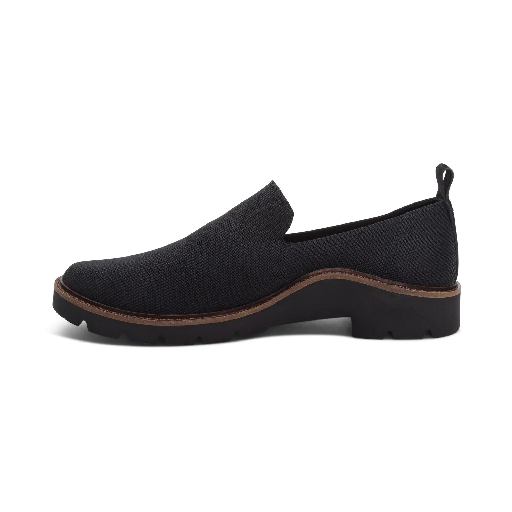 Chloe Women Slip On Loafers Black