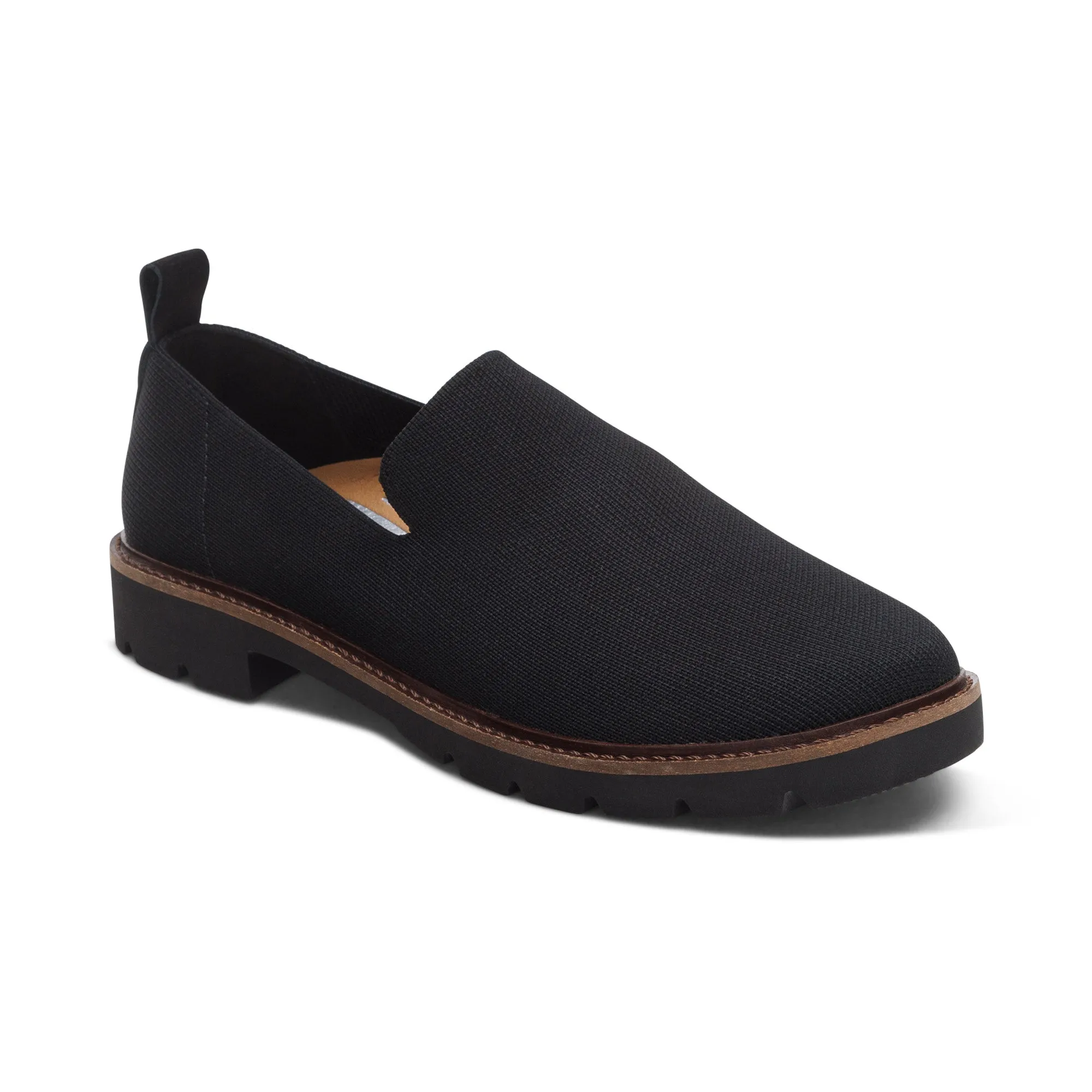 Chloe Women Slip On Loafers Black