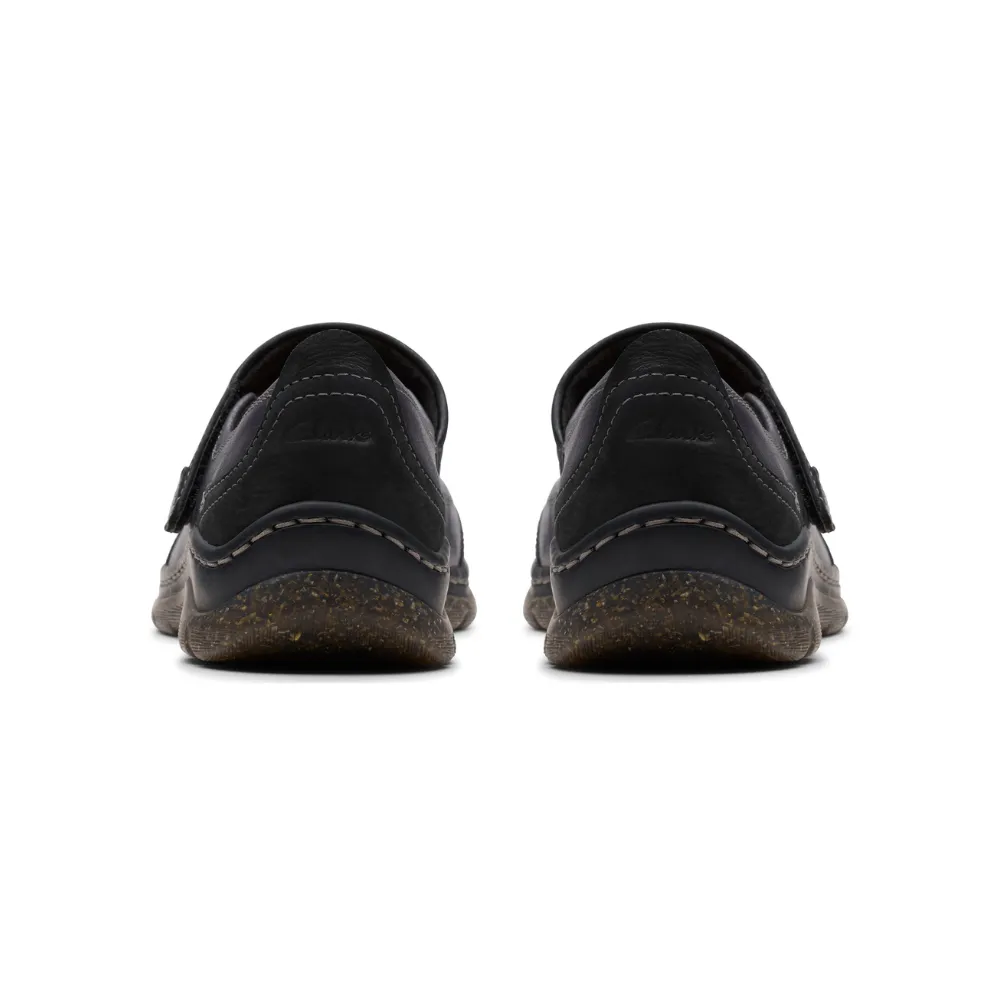 Clarks Orlene Jane Black Leather Shoe (Women's)