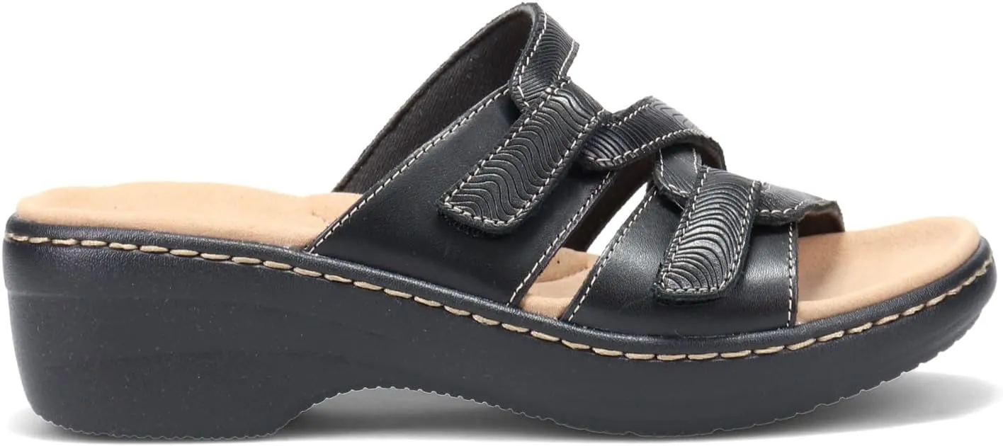 Clarks Women's Merliah Karli Sandal, Black, 8