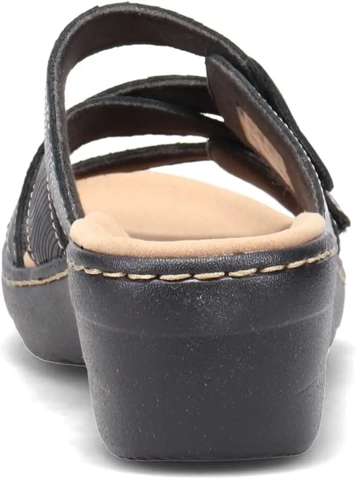 Clarks Women's Merliah Karli Sandal, Black, 8
