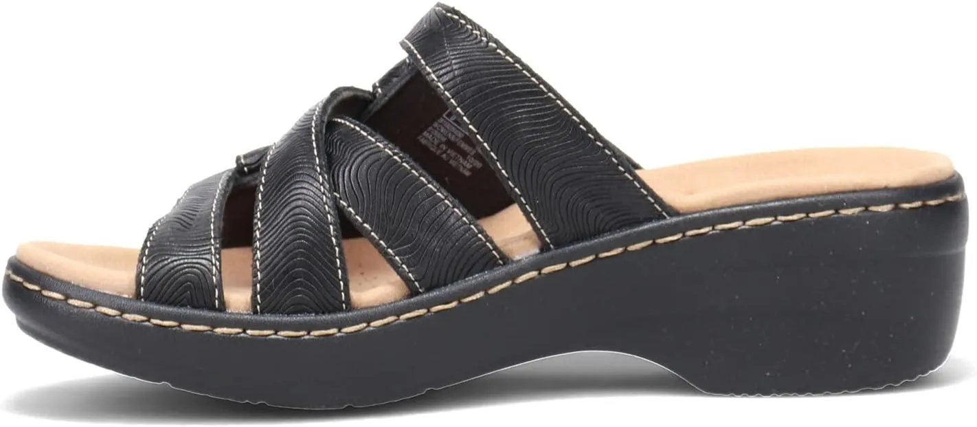 Clarks Women's Merliah Karli Sandal, Black, 8