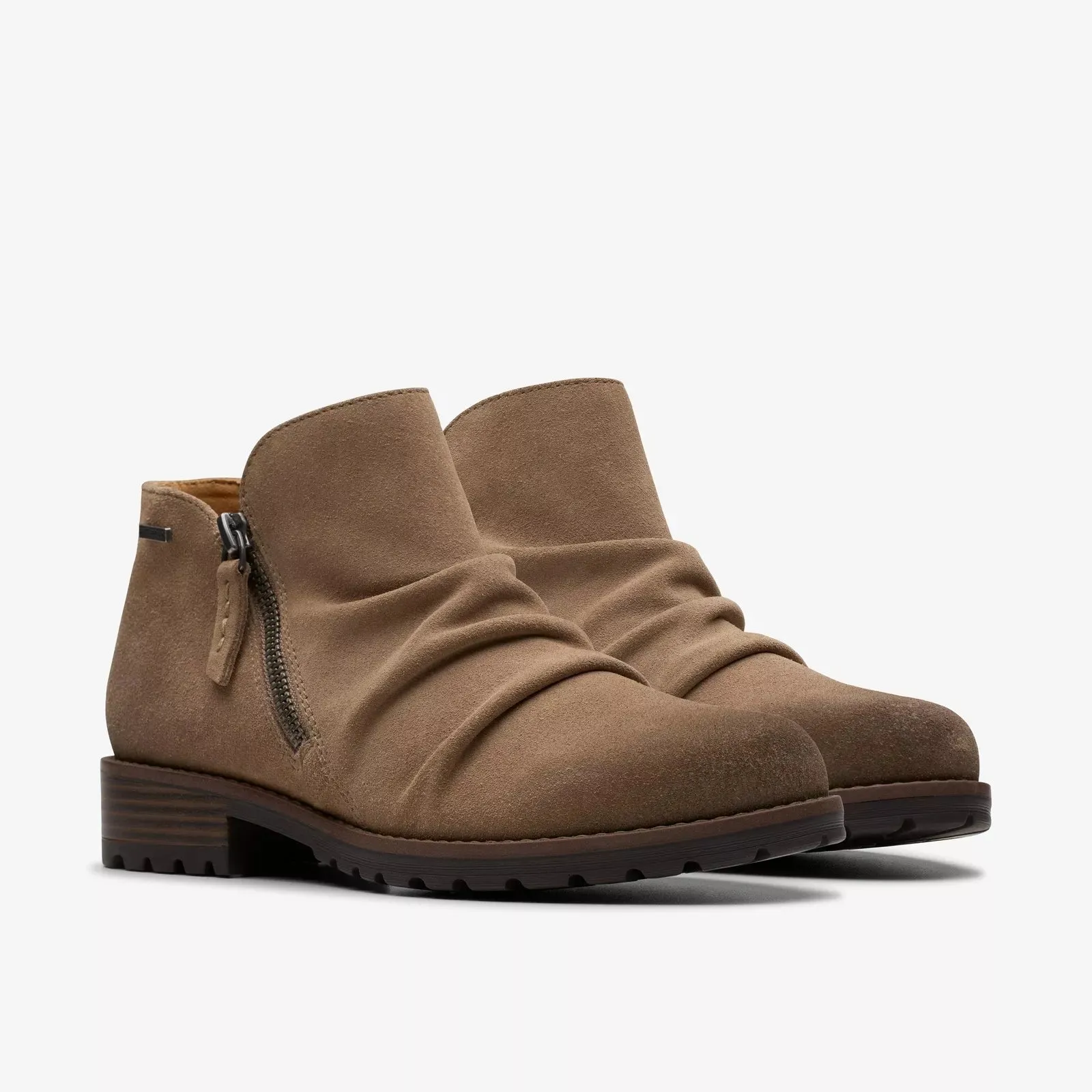 Clarks Women's Nissini Top WP Light Brown Suede 26180474