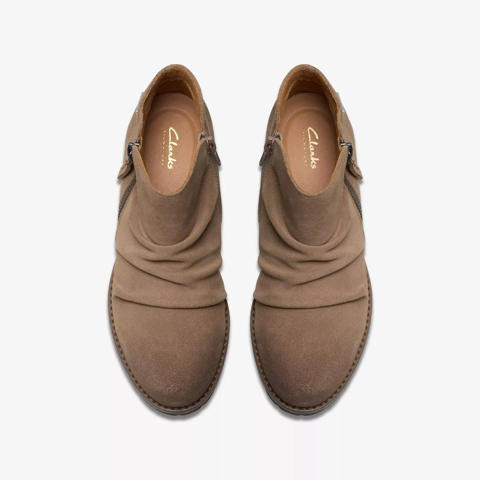 Clarks Women's Nissini Top WP Light Brown Suede 26180474