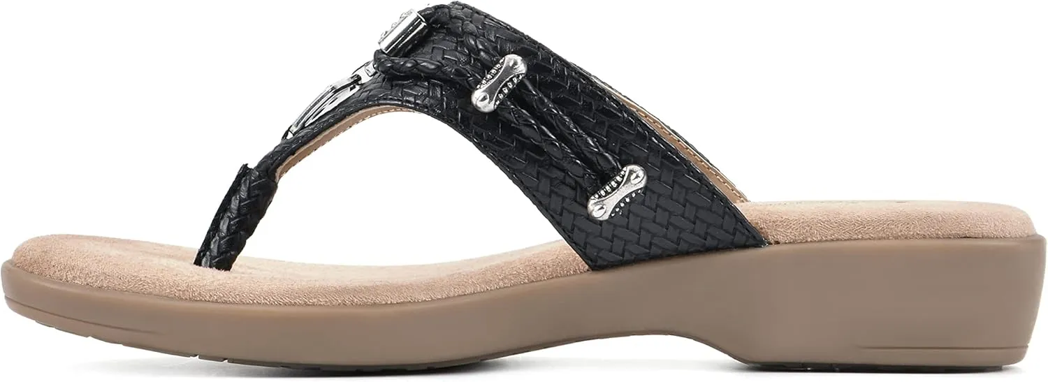 CLIFFS BY WHITE MOUNTAIN Women's Bailee Cushioned Flip Flop Sandal